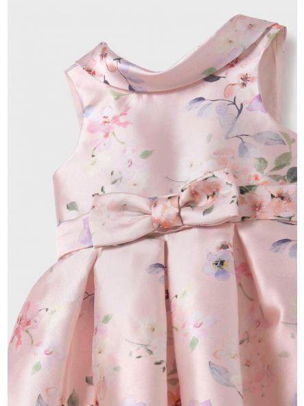 Vestido de tirantes de ceremonia niña ABEL Y LULA mikado estampado 5079 [3]