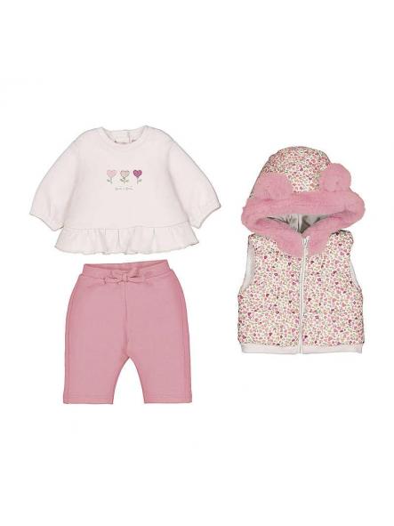 Chándal con chaleco bebe niña MAYORAL newborn rosa 16-02686-025 [0]