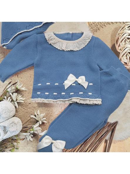 Conjunto de lana primera puesta GLORY azul azafata 27104 [0]