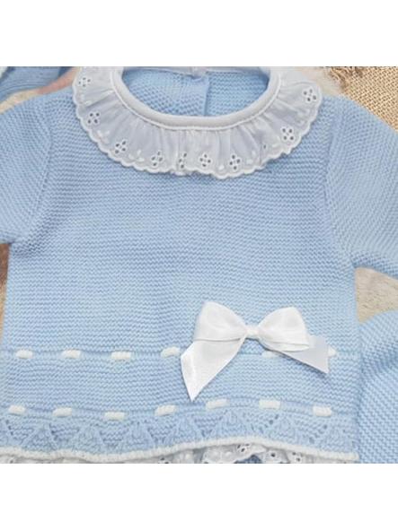 Conjunto de lana primera puesta GLORY azul celeste 27104 [1]