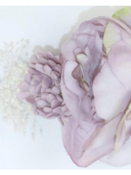 Adorno de flores para vestido AMAYA colo malva [1]
