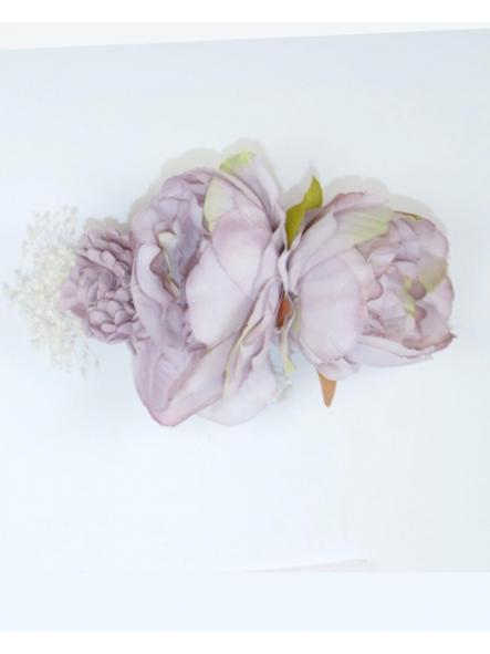 Adorno de flores para vestido AMAYA colo malva