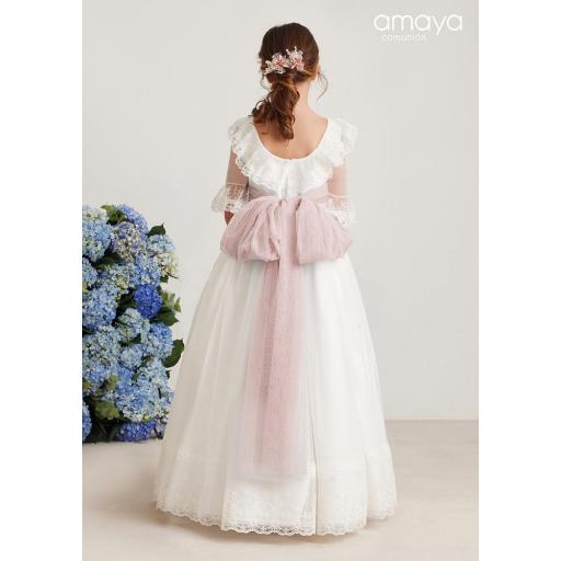 vestido comunion niña amaya 587024MD rosa [1]