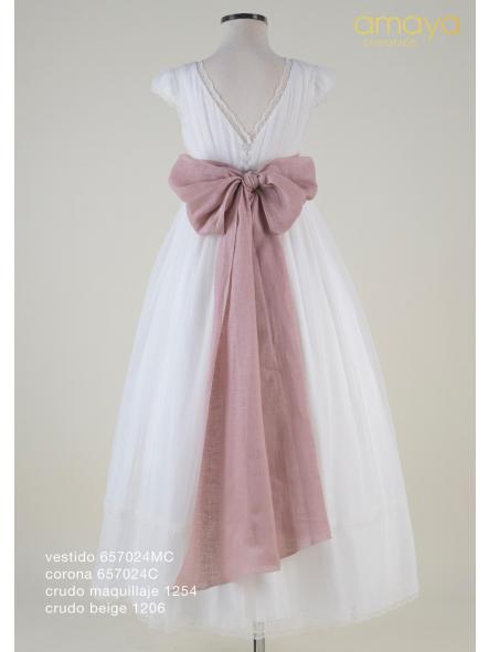 Vestido de Comunión 2027 Amaya modelo 657024MC [3]