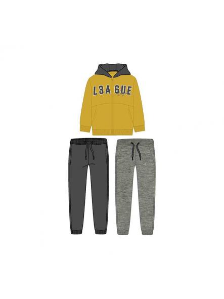 Chándal de dos pantalones para niño MAYORAL básico mostaza 15-00907-065