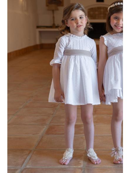 Vestido de Ceremonia y Arras niña EVA MARTINEZ ARTESANIA modelo 38612CBG [3]