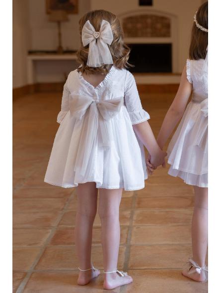 Vestido de Ceremonia y Arras niña EVA MARTINEZ ARTESANIA modelo 38612CBG [2]