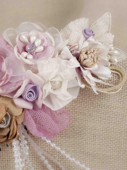 Tocado para niña  de Ceremonia y Comunión ZOYSAN modelo 12745 malva [1]