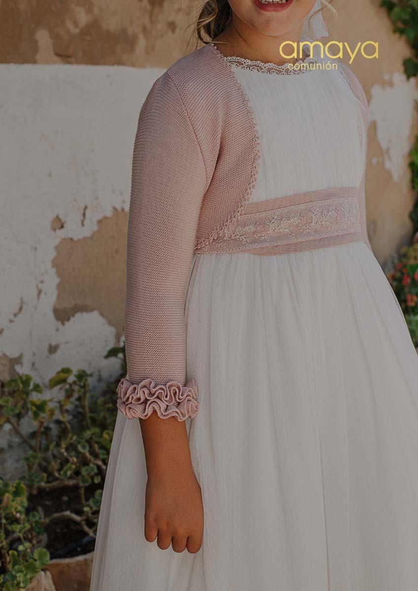 Bolero de ceremonia y comunión AMAYA modelo 190482H tricot