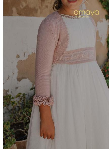 Bolero de ceremonia y comunión AMAYA modelo 190482H tricot
