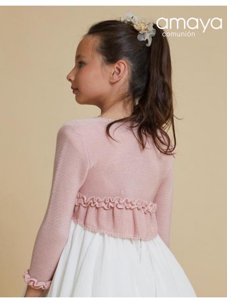 Bolero de ceremonia y comunión AMAYA modelo 190484H tricot  [1]