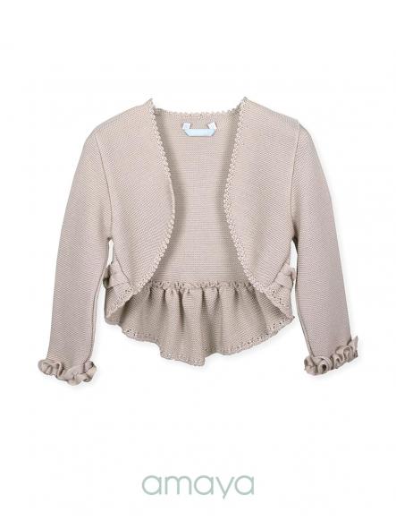 Bolero de ceremonia y comunión AMAYA modelo 190484H tricot  [6]