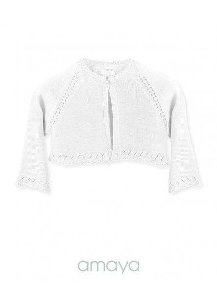 Bolero de ceremonia y comunión AMAYA modelo 190485H tricot  [4]