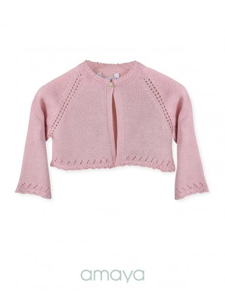 Bolero de ceremonia y comunión AMAYA modelo 190485H tricot  [1]