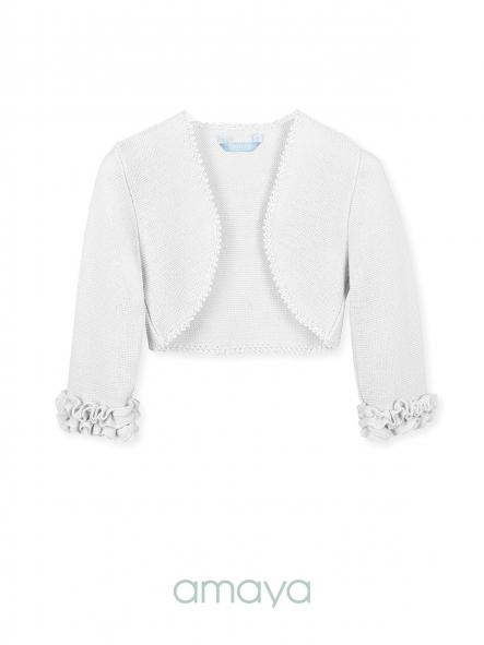 Bolero de ceremonia y comunión AMAYA modelo 190482H tricot  [6]