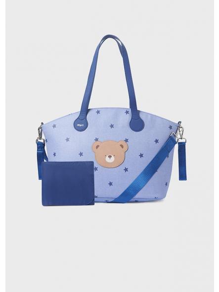 Bolso maternidad MAYORAL estrellas y oso azul 19279 [1]