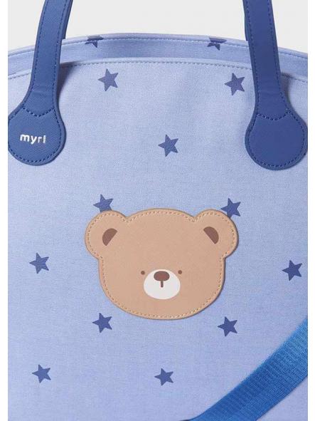 Bolso maternidad MAYORAL estrellas y oso azul 19279 [4]