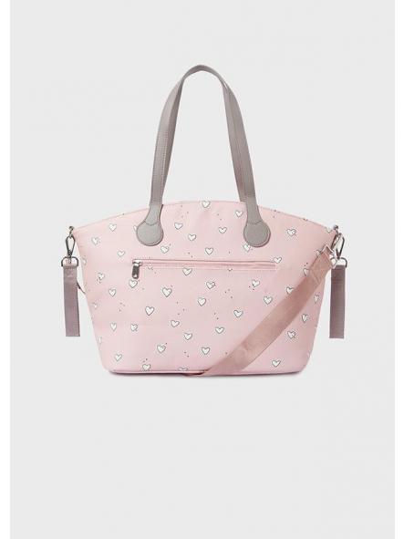 Bolso maternidad MAYORAL corazones rosa 19279 [1]