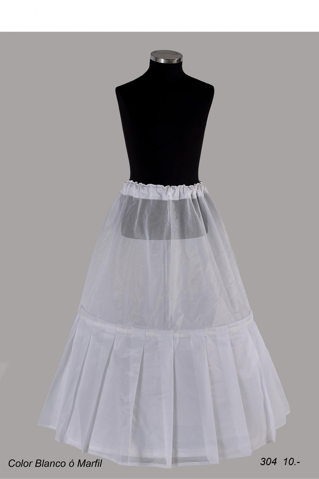 Cancan de niña doble aro con un volante