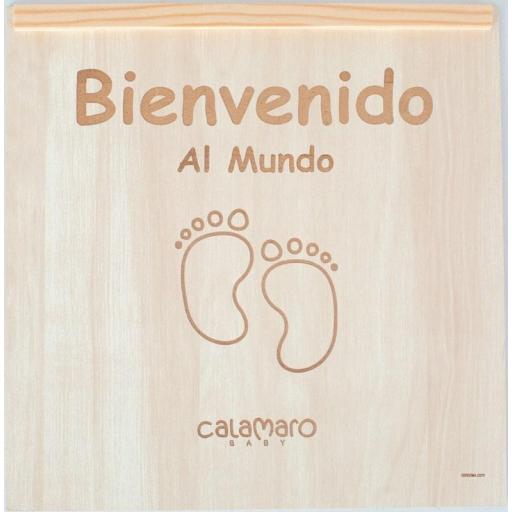Caja de madera CALAMARO personalizada nacimiento