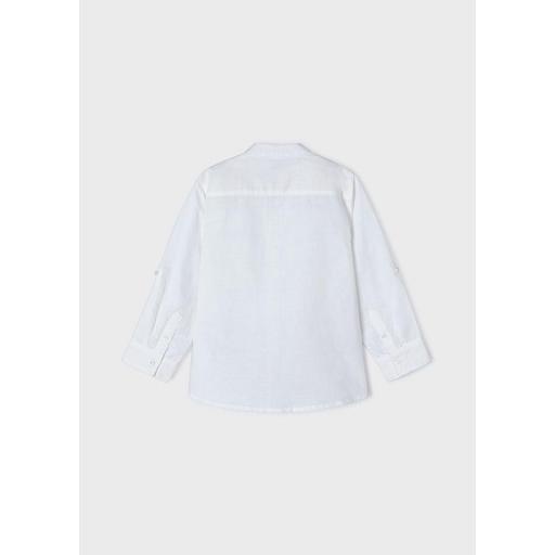 Camiseta de manga larga niño MAYORAL lino blanca 3120 [3]