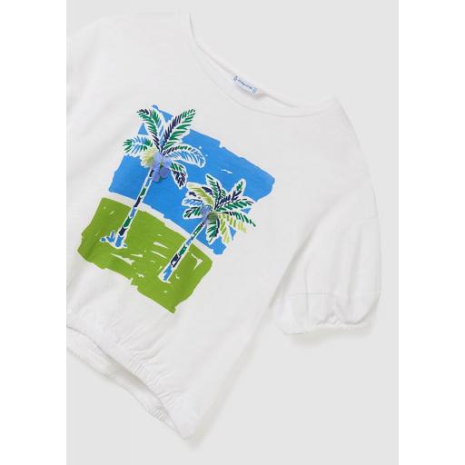 Camiseta manga corta niña juvenil MAYORAL "palmeras" [5]
