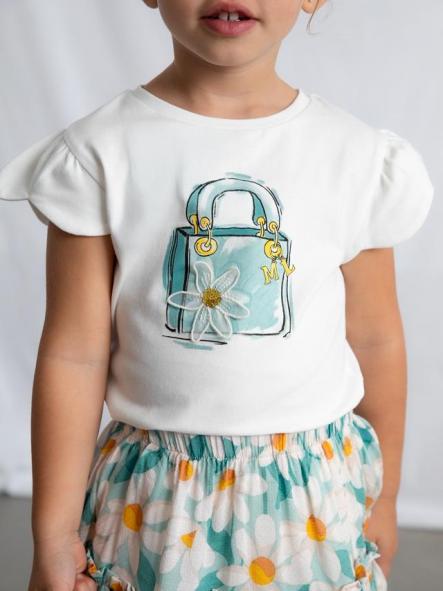 Camiseta de manga corta niña MAYORAL bolso 26-03002-052 [1]