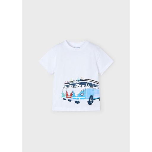 Camiseta de niño manga corta MAYORAL "furgonetas" 3047 [1]