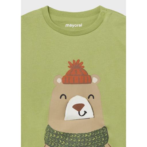 Camiseta de manga larga bebe niño MAYORAL oso "play" 14-02035-077 [1]