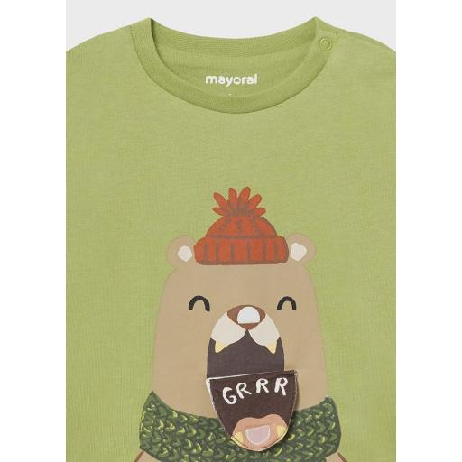 Camiseta de manga larga bebe niño MAYORAL oso "play" 14-02035-077 [2]