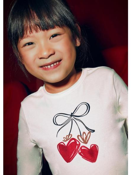 Camiseta manga larga niña MAYORAL con coletero 15-04008-060 [1]