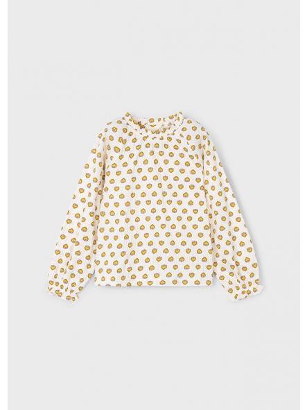 Camiseta de manga larga niña MAYORAL bambula treboles 4003 [1]