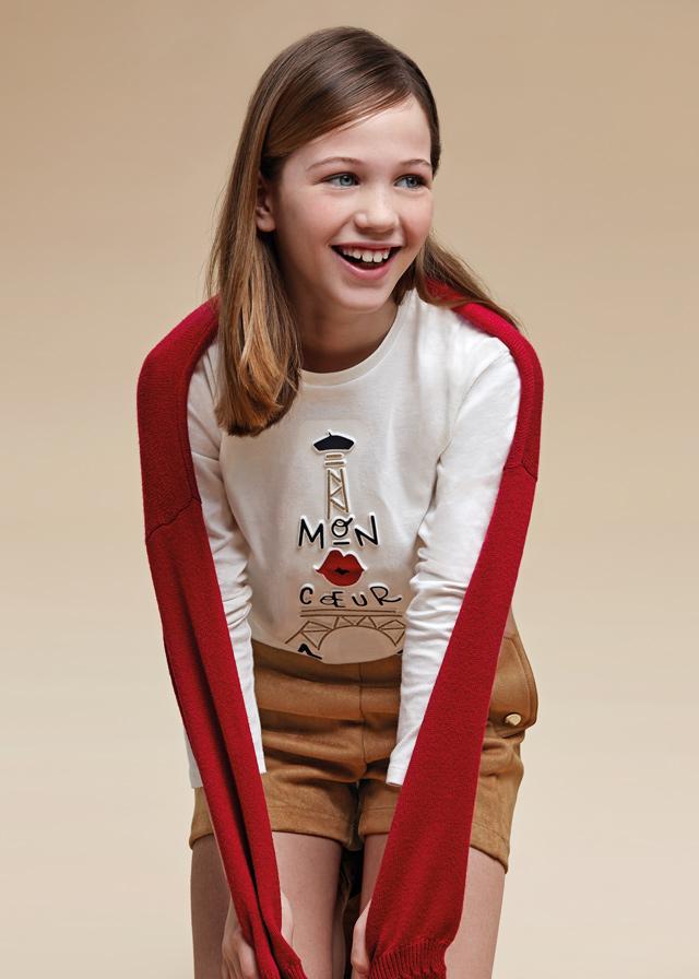 Camiseta manga larga niña juvenil MAYORAL "Paris"