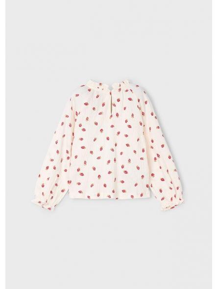 Camiseta de manga larga niña MAYORAL bambula fresas 4003 [4]