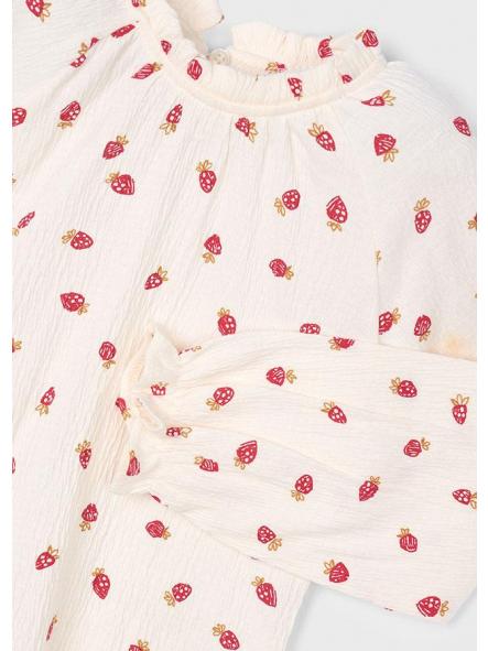 Camiseta de manga larga niña MAYORAL bambula fresas 4003 [5]