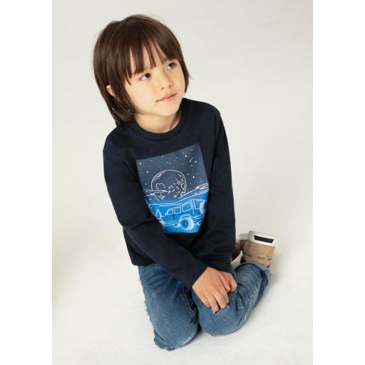 Camiseta niño de manga larga MAYORAL "glow in the dark" 14-04057-015 [2]