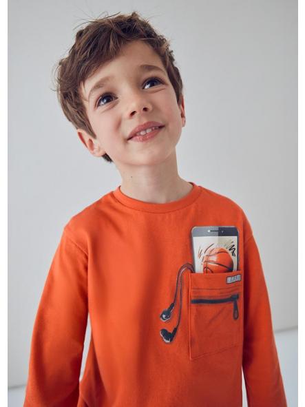 Camiseta de manga larga niño MAYORAL trampantojo 4078
