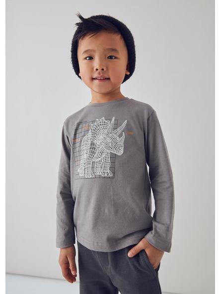 Camiseta de manga larga niño MAYORAL rinoceronce 4088