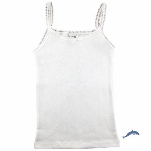Camiseta niña tirantes blanca LINN-DIACAR  [0]