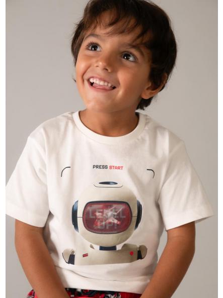Camiseta de manga corta niño MAYORAL lenticular robot 26-03065-039