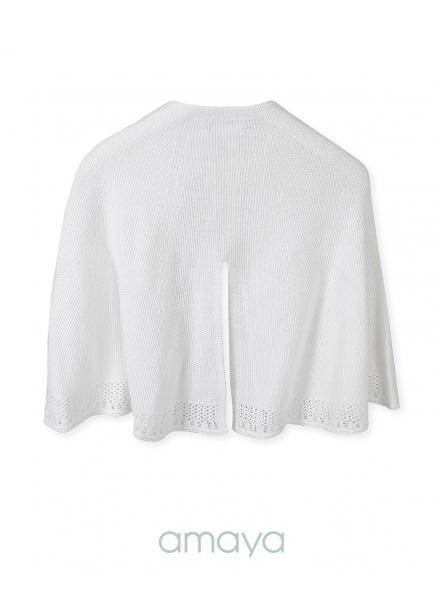 Capa de ceremonia y comunión AMAYA modelo 190483H tricot  [4]