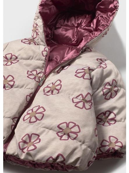 Chaquetón reversible bebe niña MAYORAL flores 2437