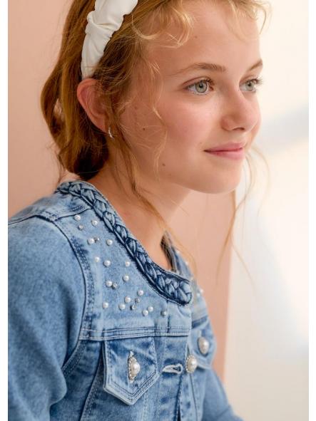 Cazadora vaquera niña ABEL Y LULA perlas modelo 26-05307-035 [1]