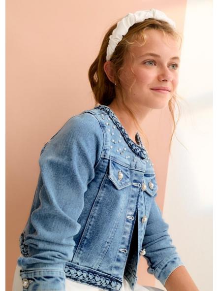 Cazadora vaquera niña ABEL Y LULA perlas modelo 26-05307-035 [2]