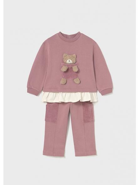 Chándal para bebe niña MAYORAL osito 2843