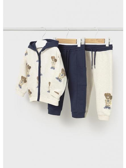 Chandal de dos pantalones bebe niño MAYORAL estampado osos 2836