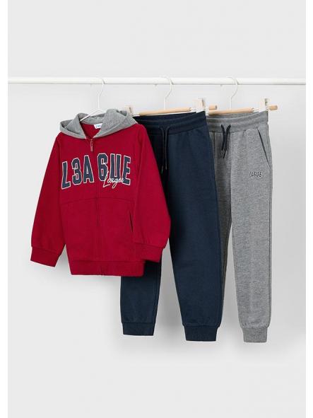 Chándal de dos pantalones para niño MAYORAL básico rojo 15-00907-064