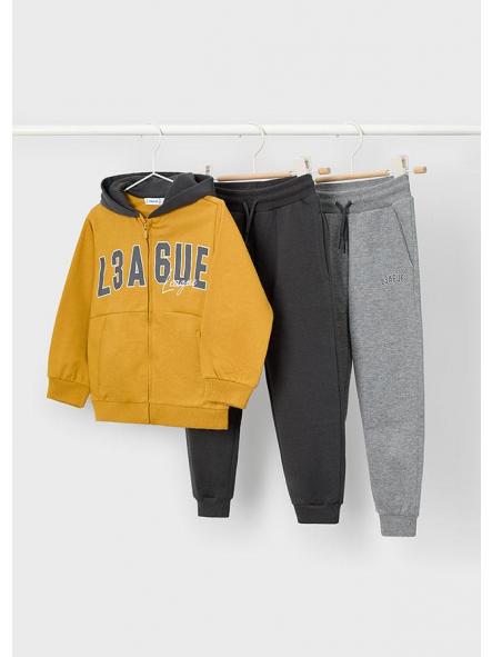 Chándal de dos pantalones para niño MAYORAL básico mostaza 15-00907-065