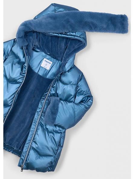Chaquetón niña MAYORAL metalizado azul oceano 4448 [2]
