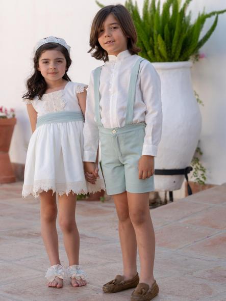 Conjunto niño ceremonia y arras EVA MARTINEZ ARTESANIA modelo 40841-40881